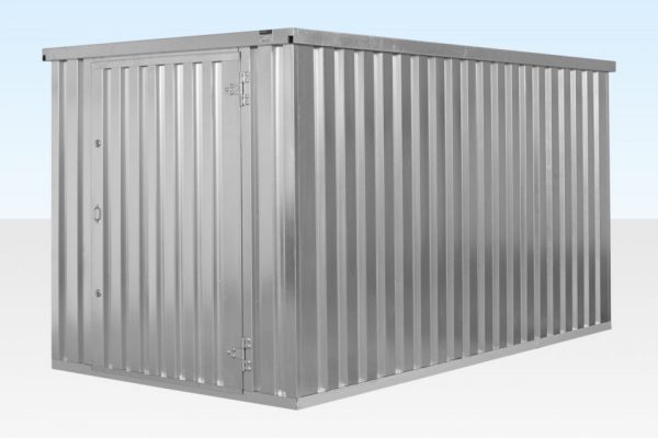 4m x 2,1m Flat-Pack-Container-Lager – verzinkt