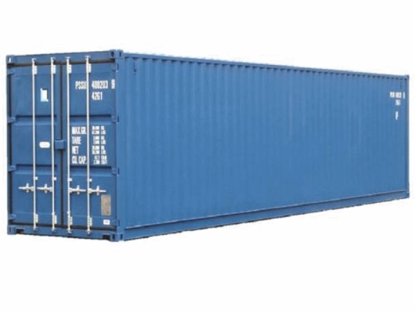 40ft x 8ft One Trip Tunnel Container (Doppeltür) Blau – Bild 2