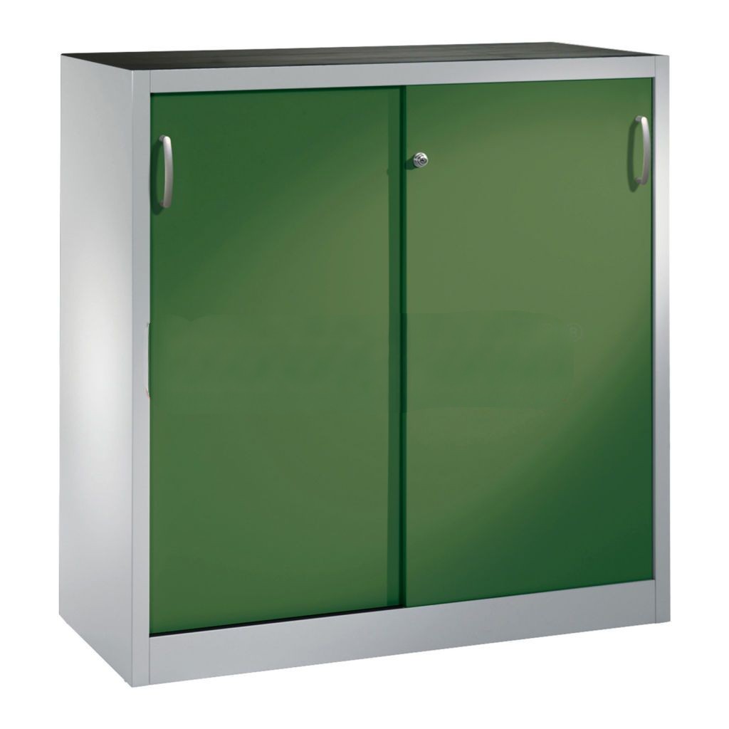 Cabinet sliding door cabinet with 2 sliding doors and 2 floors