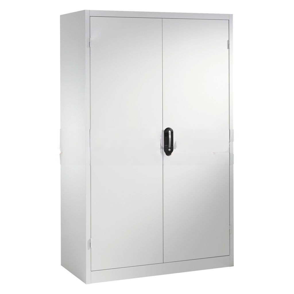 Cabinet material cabinet with 2 hinged doors, 4 shelves and 3 drawers