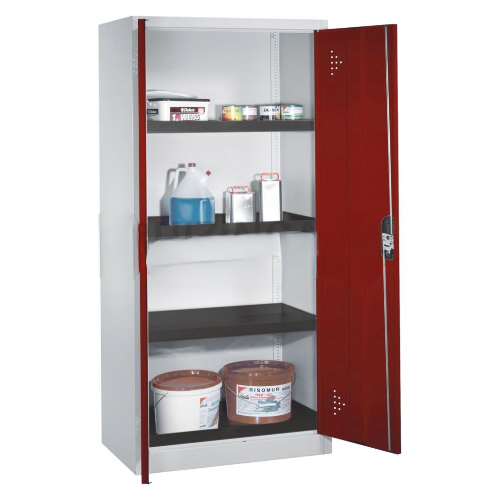Cabinet occasional cabinets with 2 perforated hinged door and 4 retention basins – Bild 2