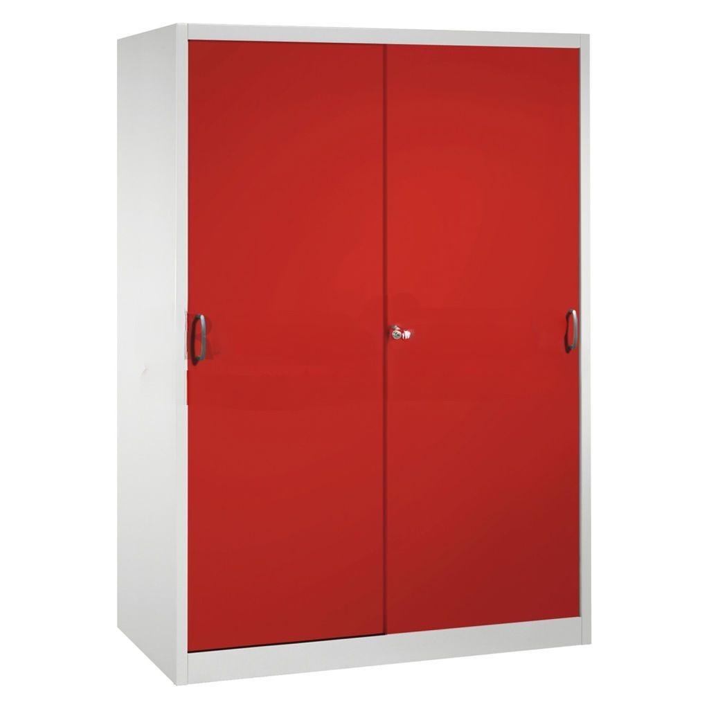 Cabinet sliding door cabinet with 2 sliding doors and 8 floors