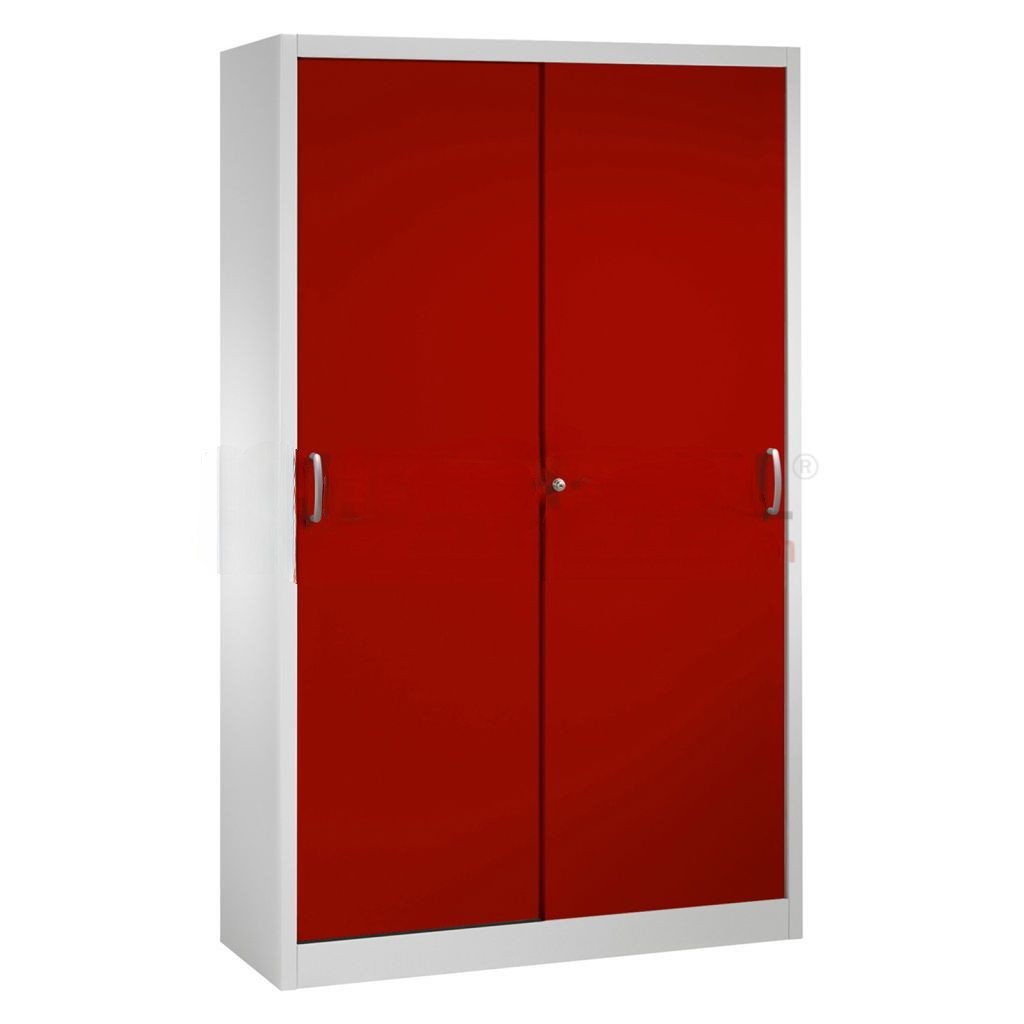Cabinet sliding door cabinet with 2 sliding doors and 4 floors
