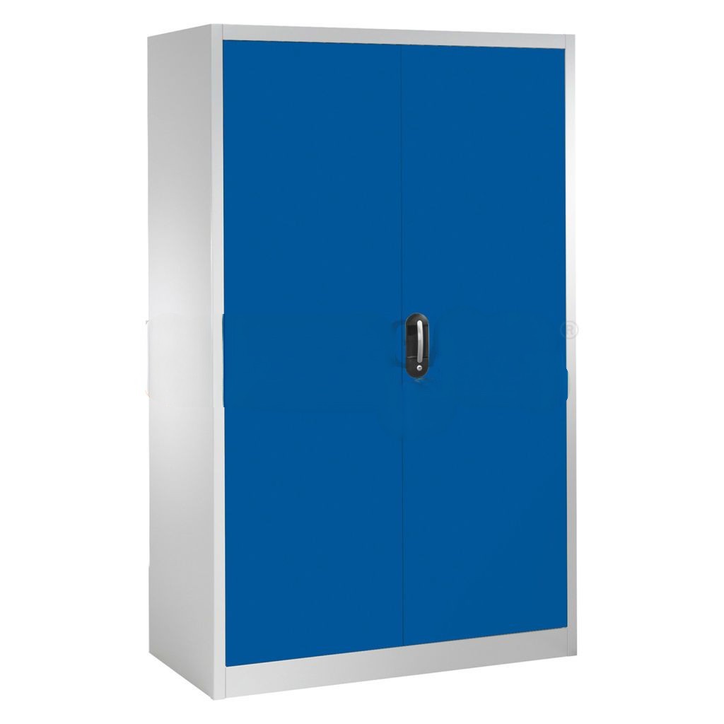 Cabinet material cabinet with 2 hinged doors and 4 floors