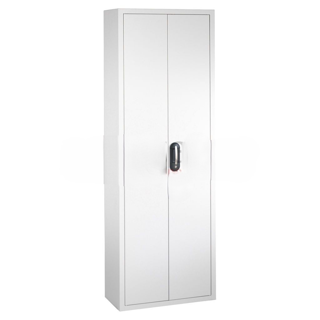 Cabinet boxes cabinet with 2 hinged doors and 48 storage bins