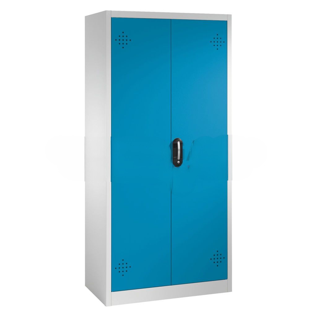 Cabinet occasional cabinets with 2 perforated hinged door and 4 retention basins