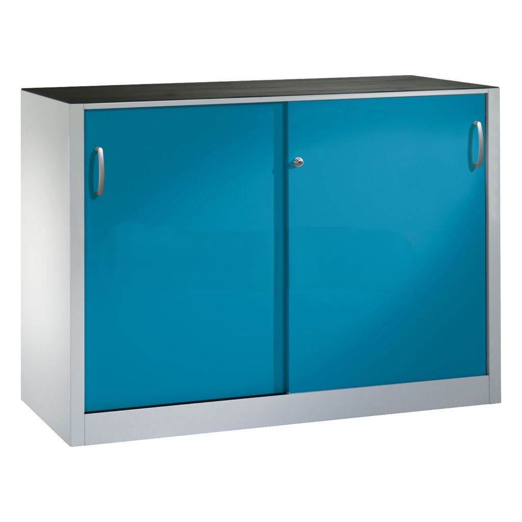 Cabinet sliding door cabinet with 2 sliding doors and 2 floors