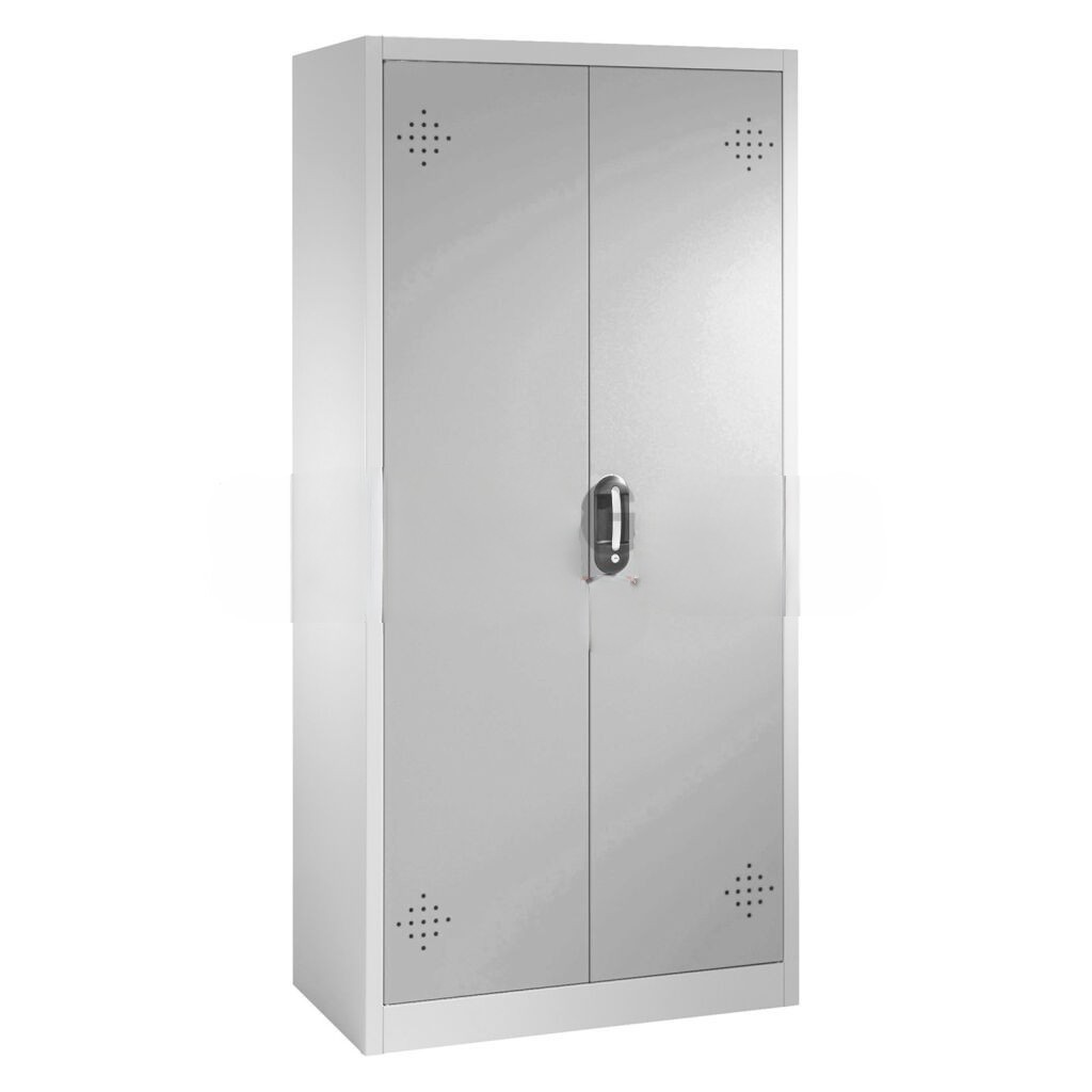 Cabinet occasional cabinets with 2 perforated hinged door and 4 retention basins